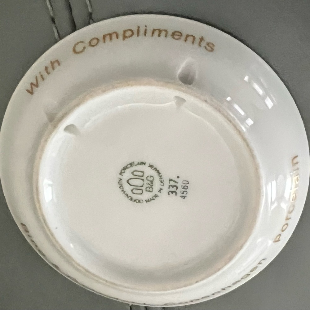 Vintage BING & GRONDAHL (B&G) Copenhagen PORCELAIN Mini PLATE Made in Denmark - Picture 5 of 8
